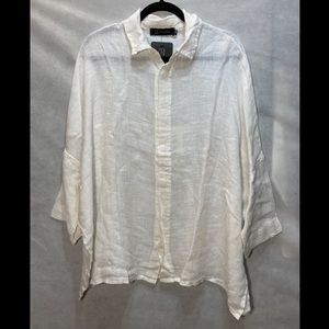 Join Clothes Greece White Linen Shirt Top